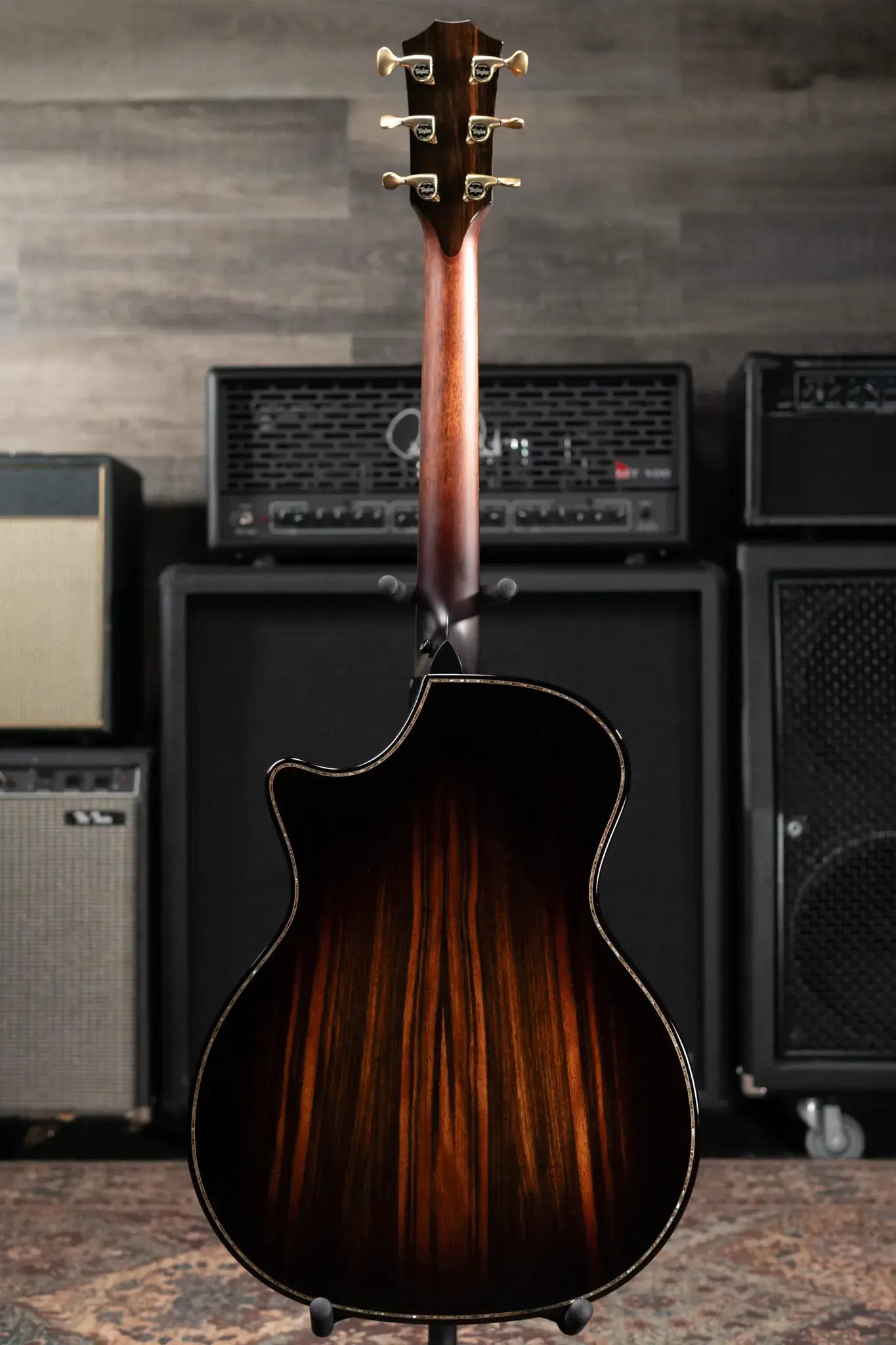 Taylor (1 of 42) Builder's Edition 914ce LTD Macassar Ebony Grand Auditorium Acoustic/Electric Guitar - Shaded Edgeburst with Hardshell Case