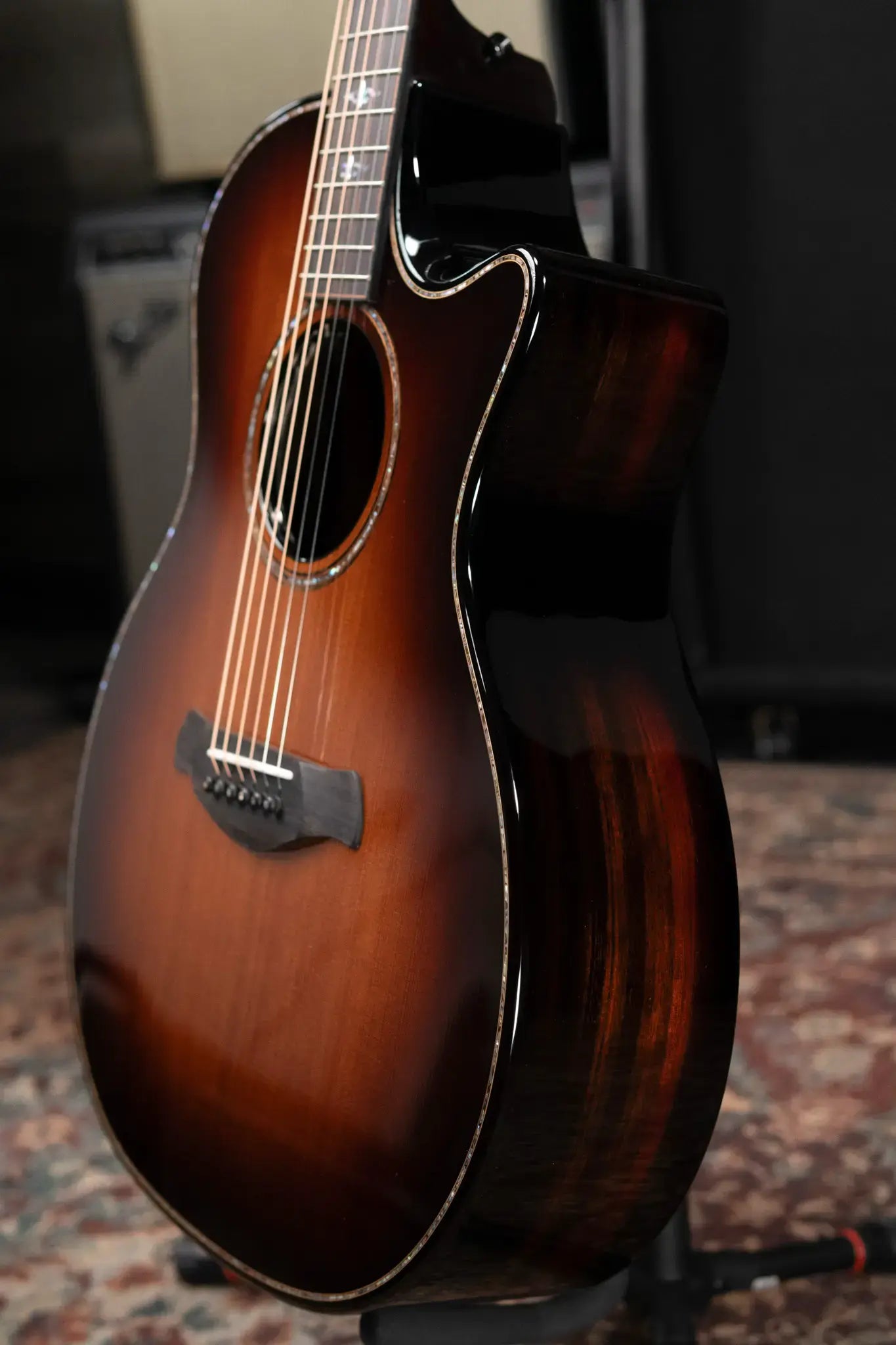 Taylor (1 of 42) Builder's Edition 914ce LTD Macassar Ebony Grand Auditorium Acoustic/Electric Guitar - Shaded Edgeburst with Hardshell Case