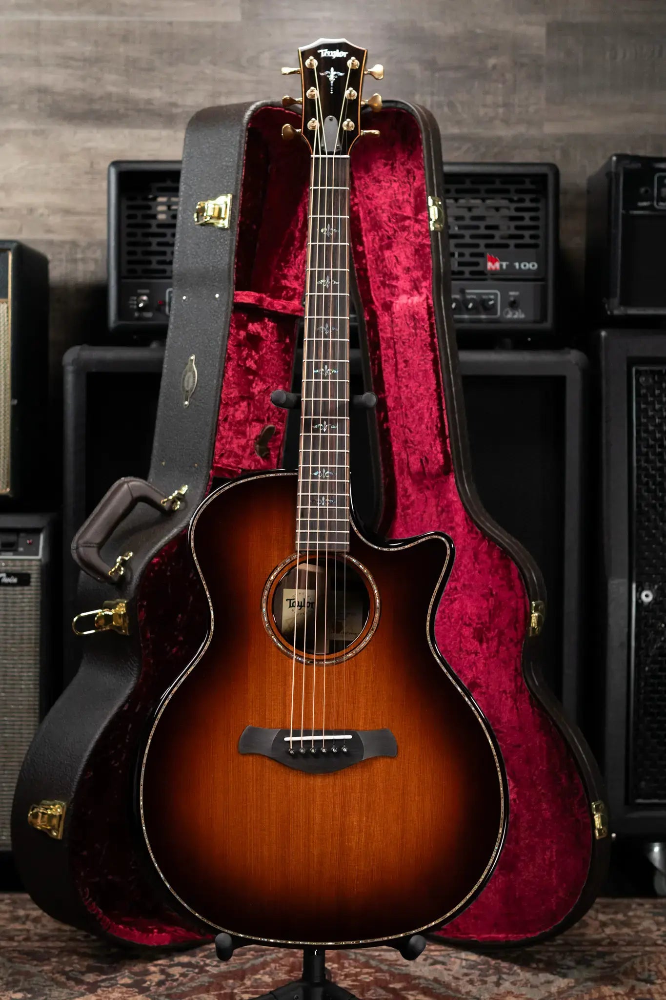 Taylor (1 of 42) Builder's Edition 914ce LTD Macassar Ebony Grand Auditorium Acoustic/Electric Guitar - Shaded Edgeburst with Hardshell Case