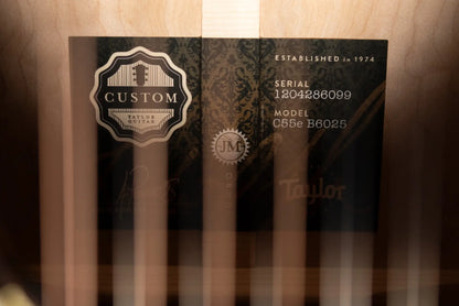 Taylor Custom Shop 2026 NAMM Catch Custom #25 C55e B6025 12-String Jumbo Acoustic/Electric Guitar with Hardshell Case