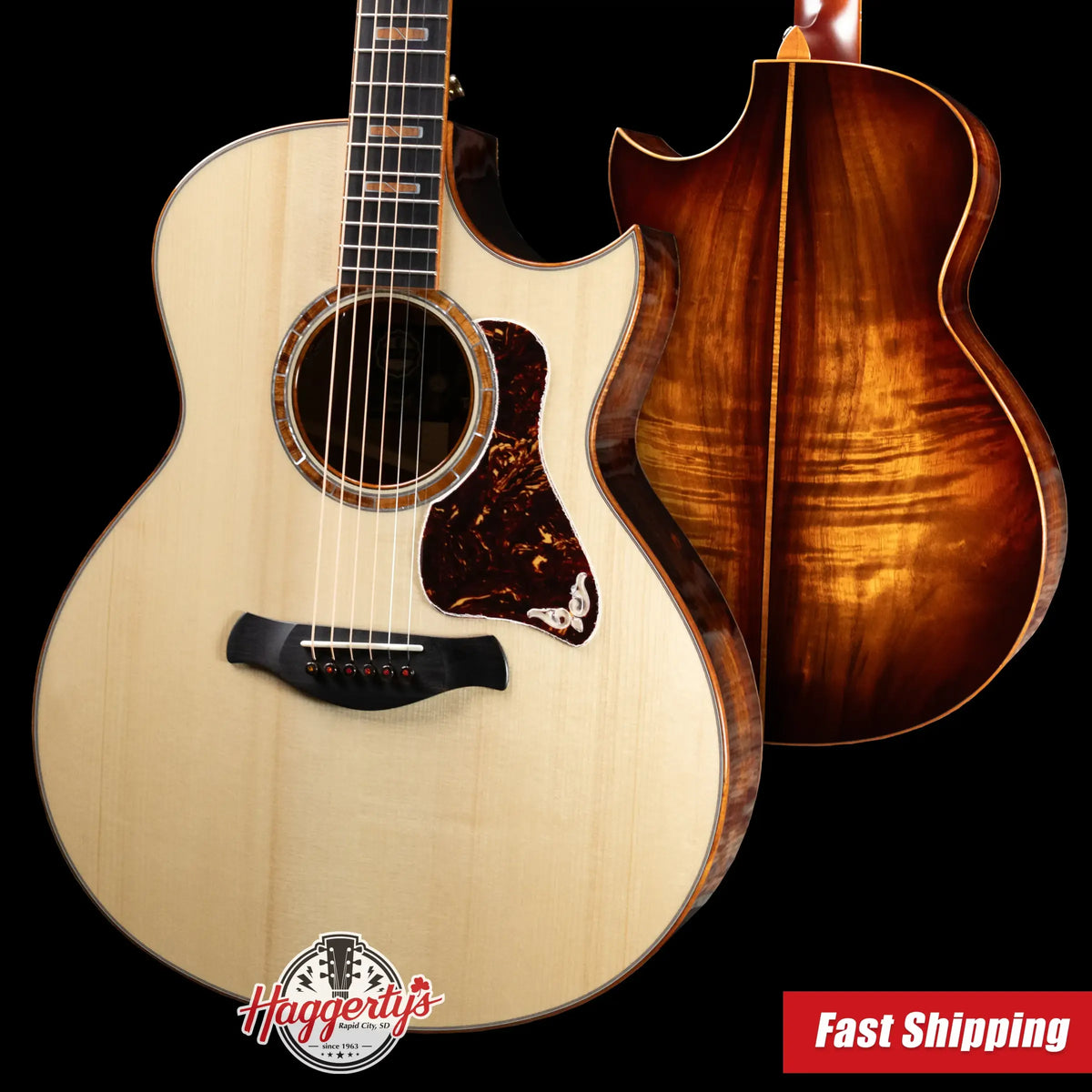 Taylor Custom Shop #C0022 Gold Label Super Auditorium Acoustic/Electric Guitar - Adirondack/Hawaiian Koa with Hardshell Case