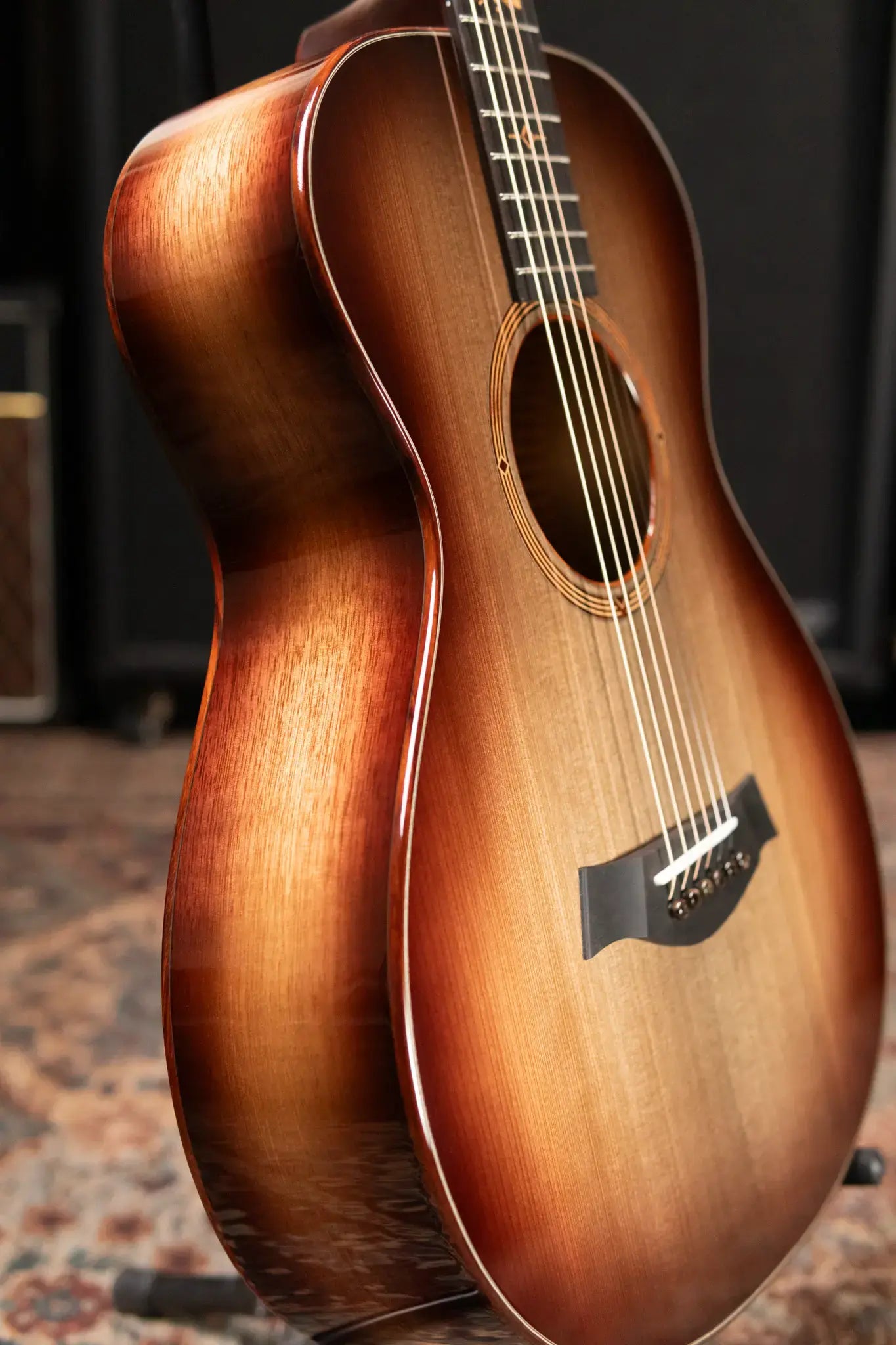 Taylor Custom "The Monument" 1 of 20 12-Fret 2025 Catch Event #10 Grand Concert Acoustic/Electric Guitar - Black Limba/Sinker Cypress with Hardshell Case