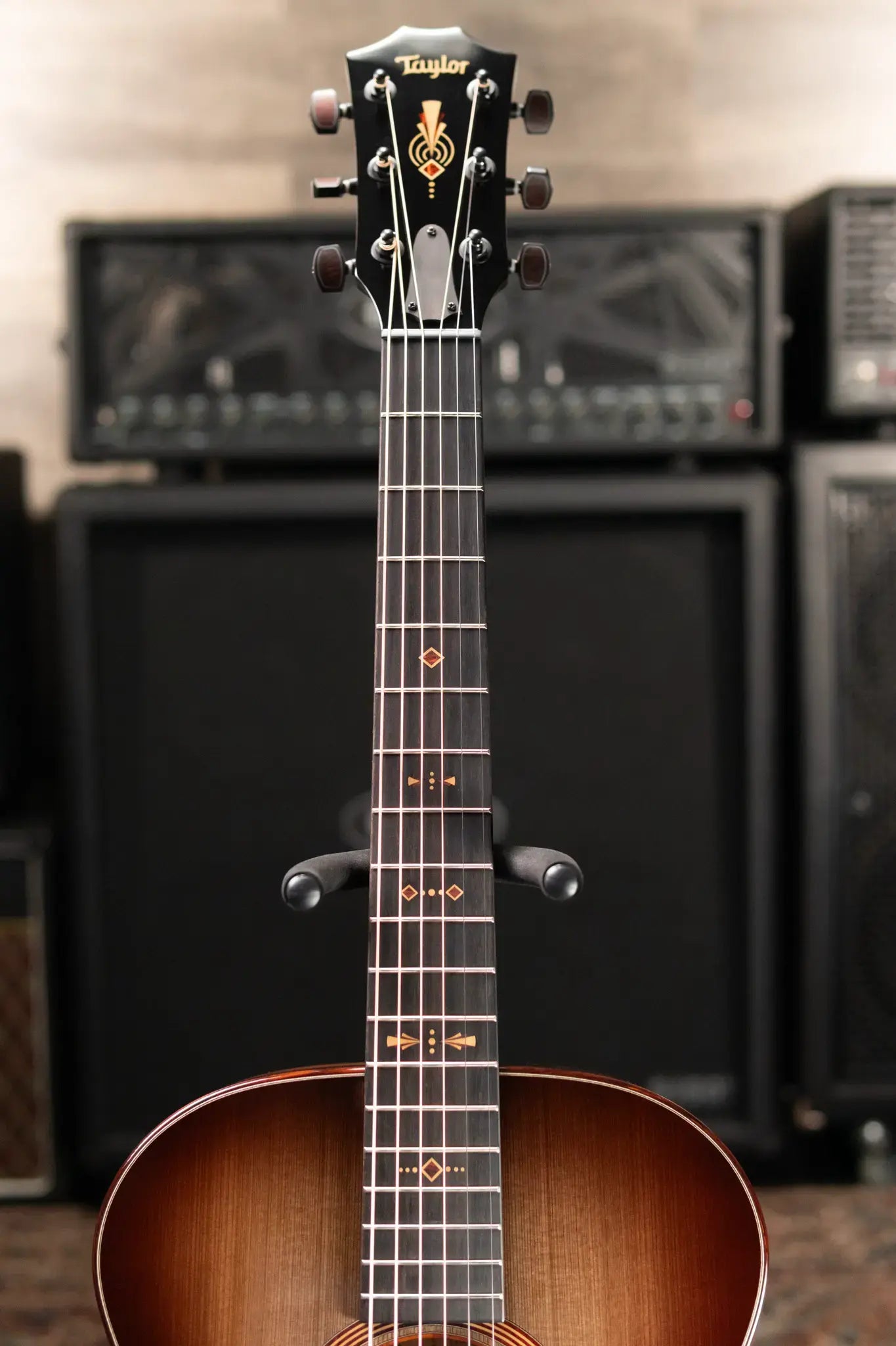 Taylor Custom "The Monument" 1 of 20 12-Fret 2025 Catch Event #10 Grand Concert Acoustic/Electric Guitar - Black Limba/Sinker Cypress with Hardshell Case