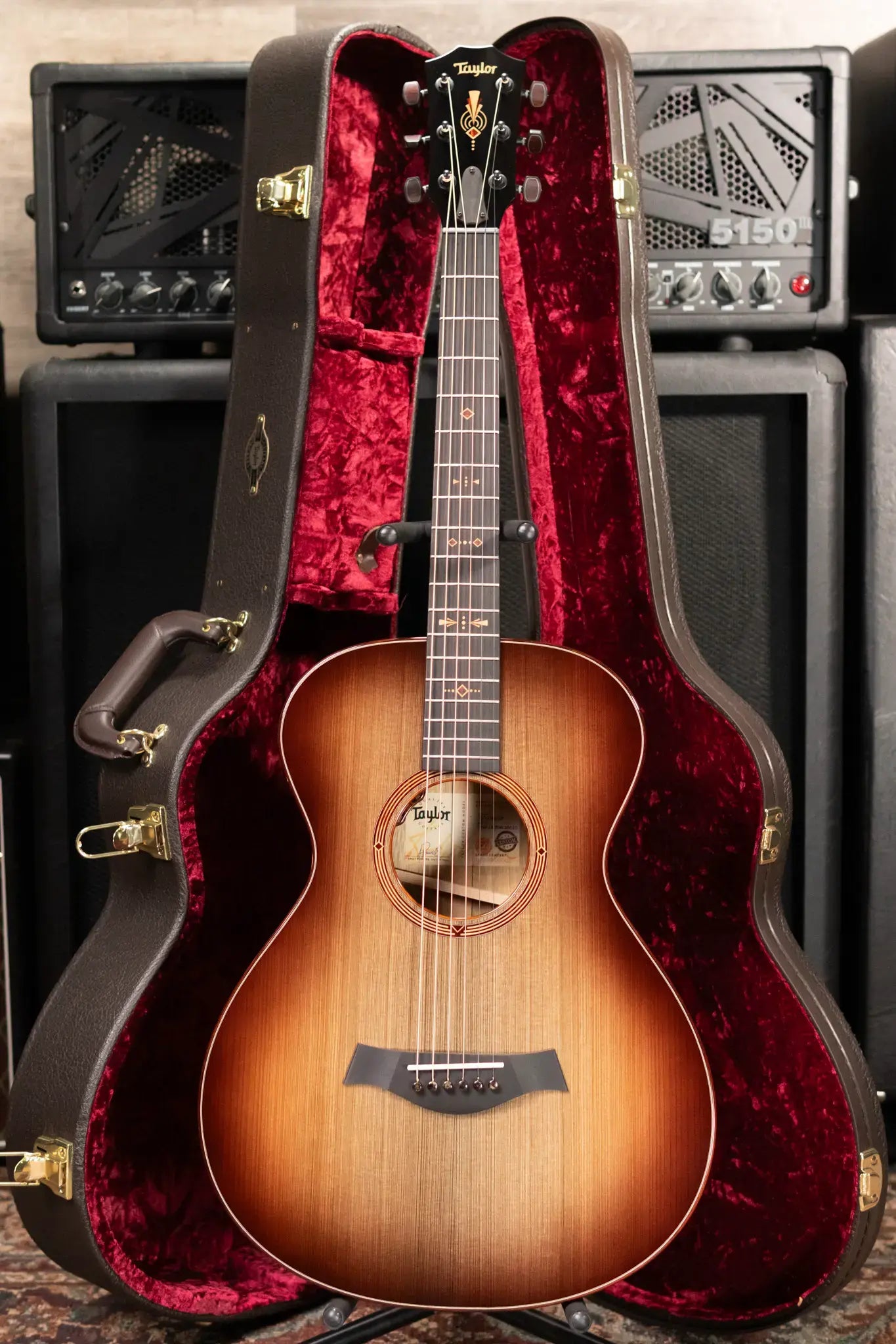 Taylor Custom "The Monument" 1 of 20 12-Fret 2025 Catch Event #10 Grand Concert Acoustic/Electric Guitar - Black Limba/Sinker Cypress with Hardshell Case