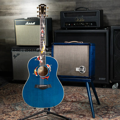 Taylor Custom Shop C17e 2025 Catch Event #41 Grand Pacific Acoustic/Electric Guitar - Living Blue Jewel with Circa 74 Amp and Hardshell Case - Floor Model