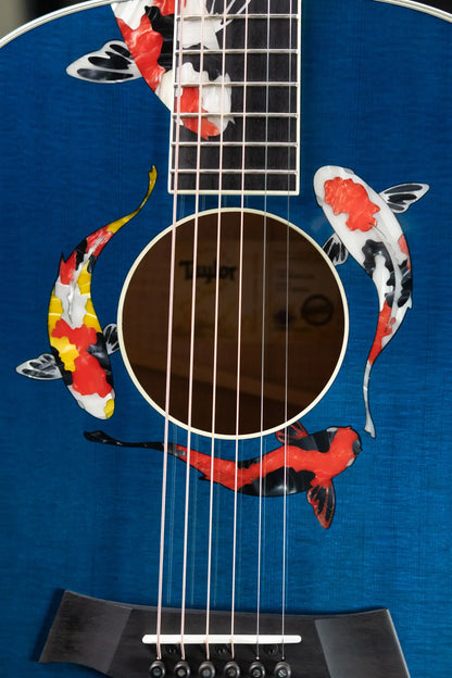 Taylor Custom Shop C17e 2025 Catch Event #41 Grand Pacific Acoustic/Electric Guitar - Living Blue Jewel with Circa 74 Amp and Hardshell Case - Floor Model