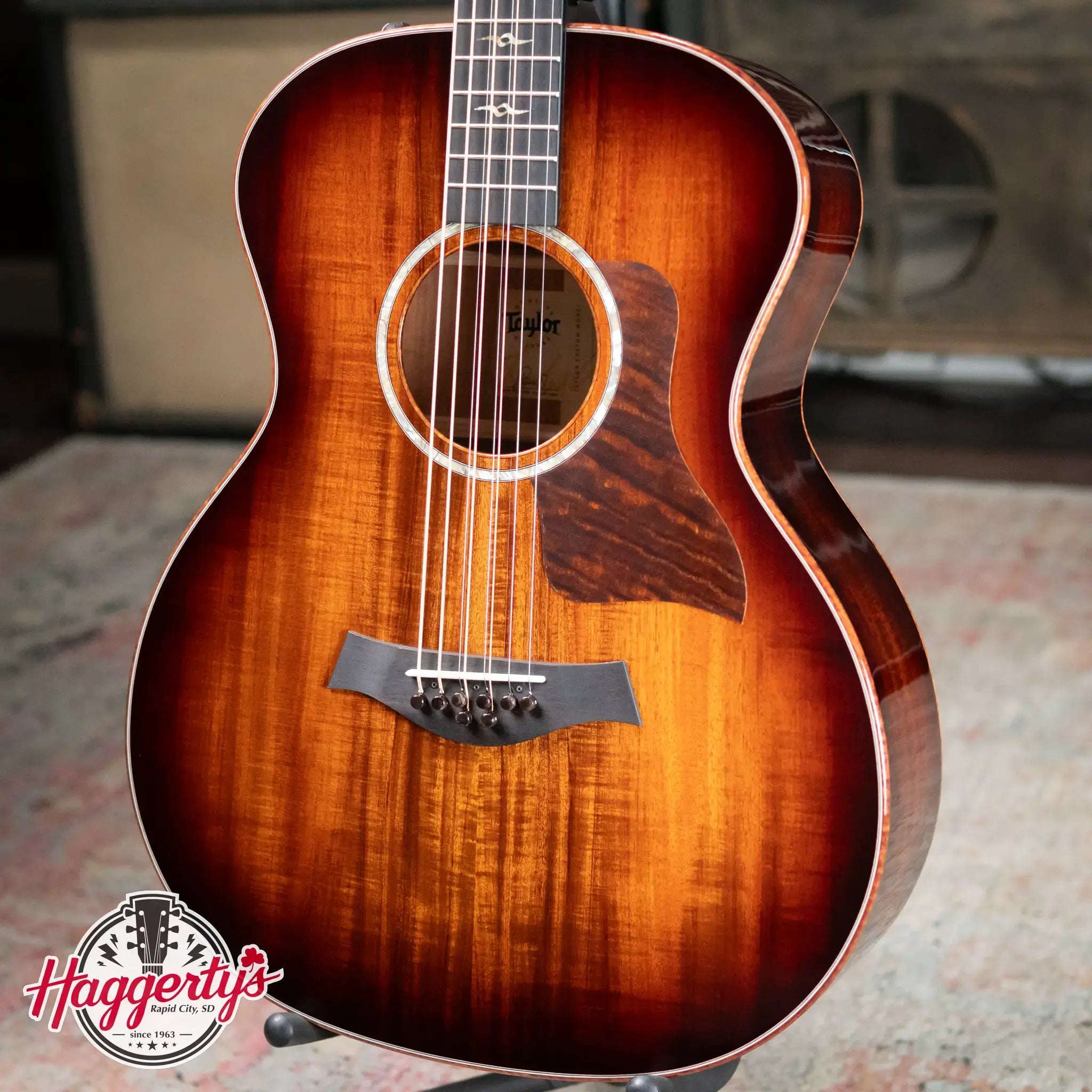 Taylor 2025 Catch Custom #44 C24e Grand Auditorium Baritone-8 8-String Acoustic/Electric Guitar - Figured Blackwood with Hardshell Case