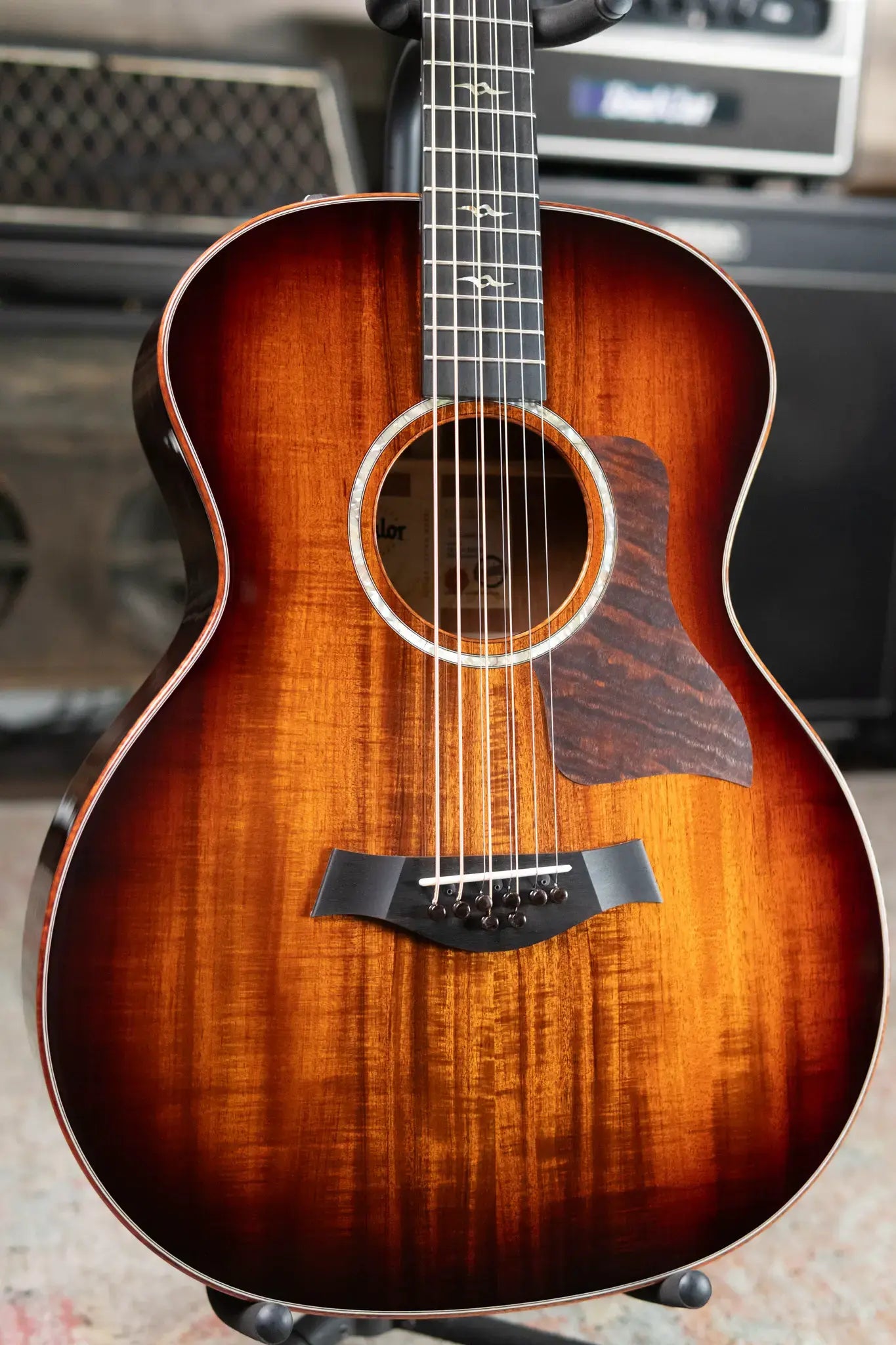 Taylor 2025 Catch Custom #44 C24e Grand Auditorium Baritone-8 8-String Acoustic/Electric Guitar - Figured Blackwood with Hardshell Case
