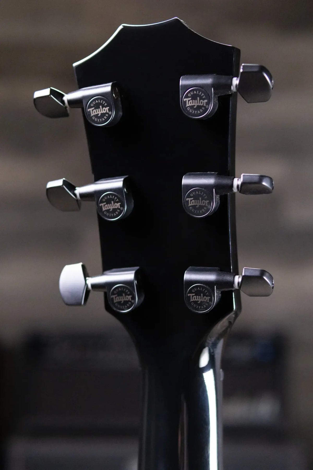 Taylor Custom Shop Grand Auditorium Acoustic/Electric Guitar - Hot Rod Black with Hardshell Case