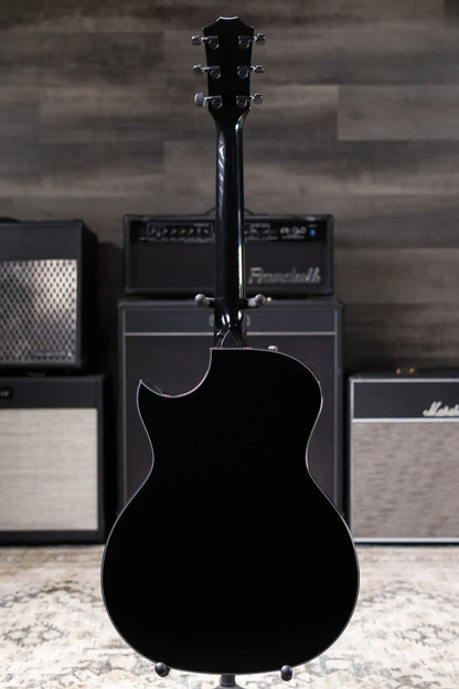Taylor Custom Shop Grand Auditorium Acoustic/Electric Guitar - Hot Rod Black with Hardshell Case