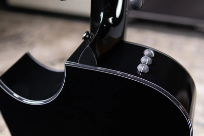 Taylor Custom Shop Grand Auditorium Acoustic/Electric Guitar - Hot Rod Black with Hardshell Case