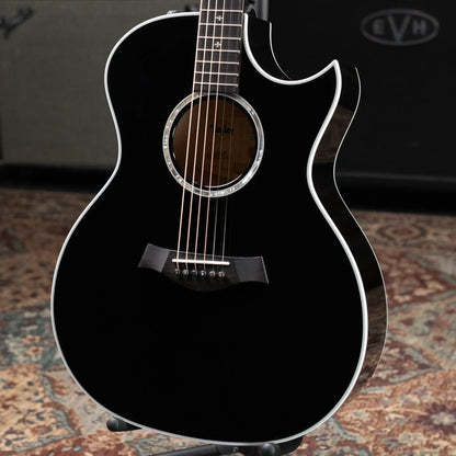 Taylor Custom Shop Grand Auditorium Thin Body Acoustic/Electric Guitar - Transparent Black with Hardshell Case