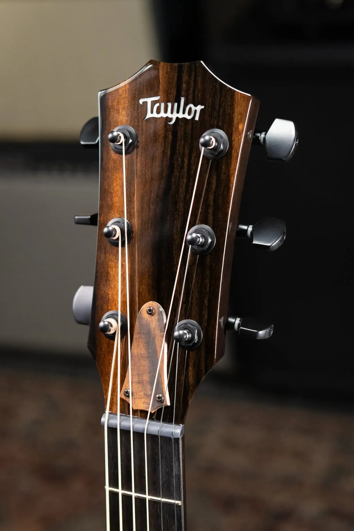 Taylor Custom Shop Grand Auditorium Thin Body Acoustic/Electric Guitar - Transparent Black with Hardshell Case