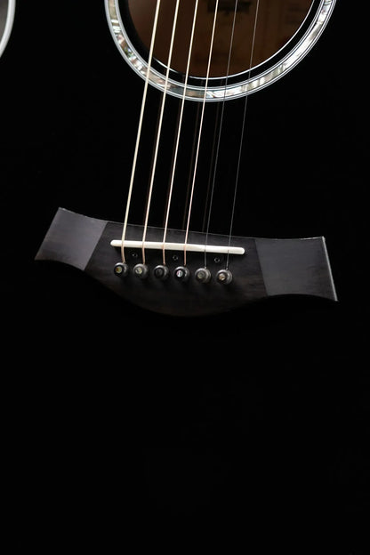 Taylor Custom Shop Grand Auditorium Thin Body Acoustic/Electric Guitar - Transparent Black with Hardshell Case