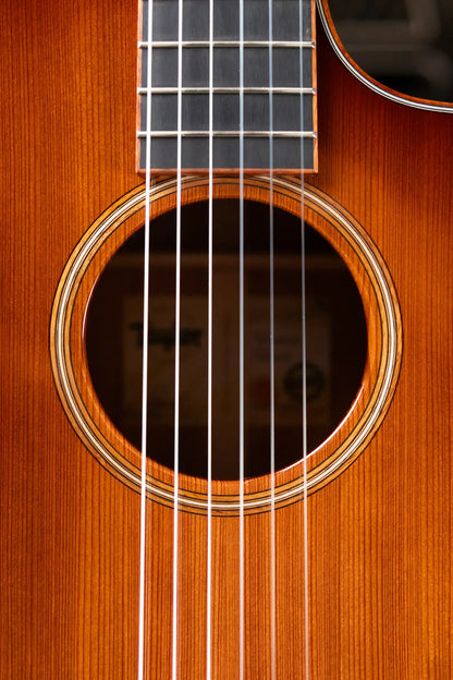 Taylor Custom Grand Concert Nylon #12941 Sinker Redwood/Figured Ironbark Acoustic/Electric Guitar with Hardshell Case