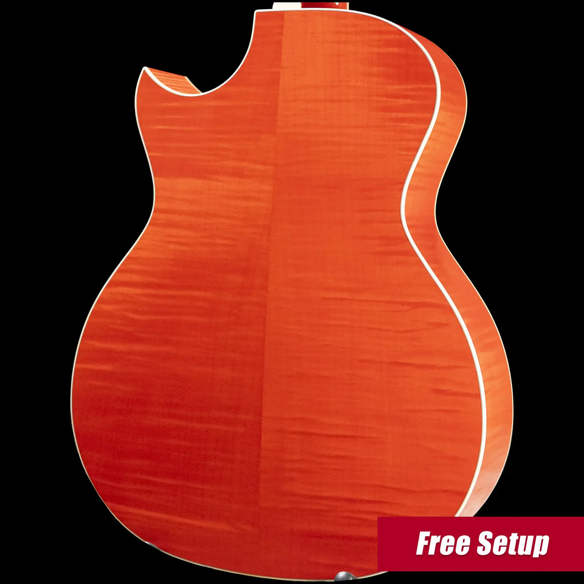 Taylor Doyle Dykes Signature Model Grand Auditorium Acoustic/Electric Guitar - Translucent Orange with Aerocase - Demo