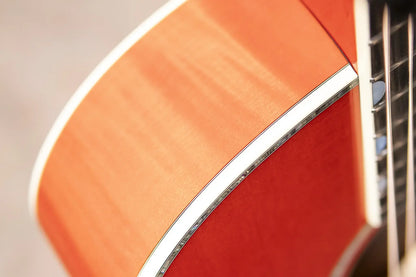 Taylor Doyle Dykes Signature Model Grand Auditorium Acoustic/Electric Guitar - Translucent Orange with Aerocase - Demo