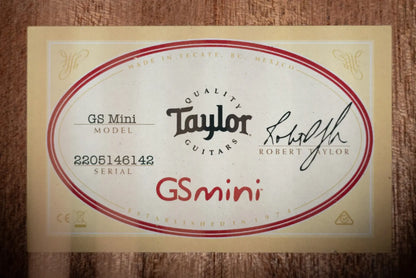 Taylor GS Mini Sapele Acoustic Guitar with GS Mini Bag