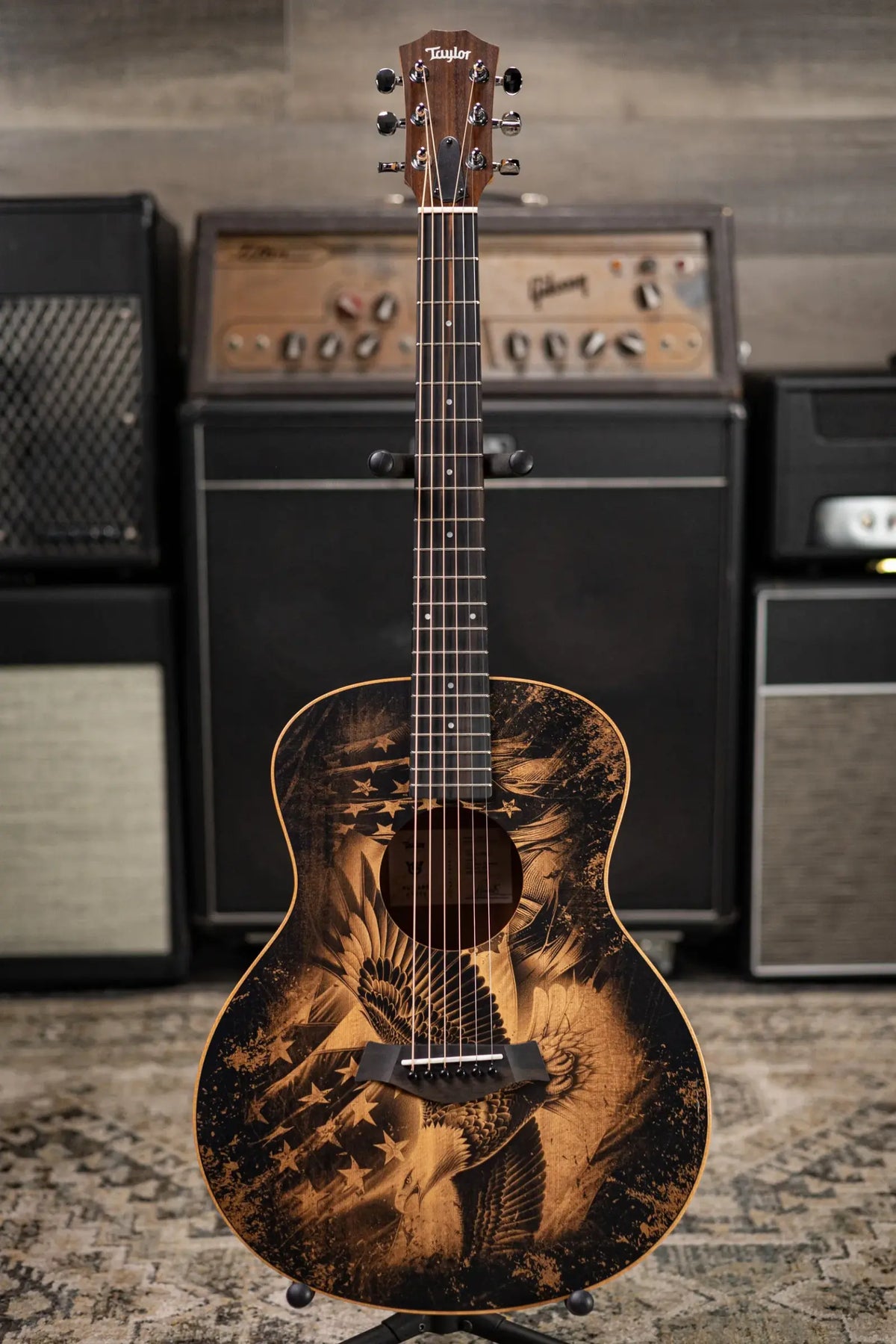 Taylor GS Mini Special Edition Guitars 4 Veterans Acoustic Guitar - Americana with GS Mini Bag - Demo