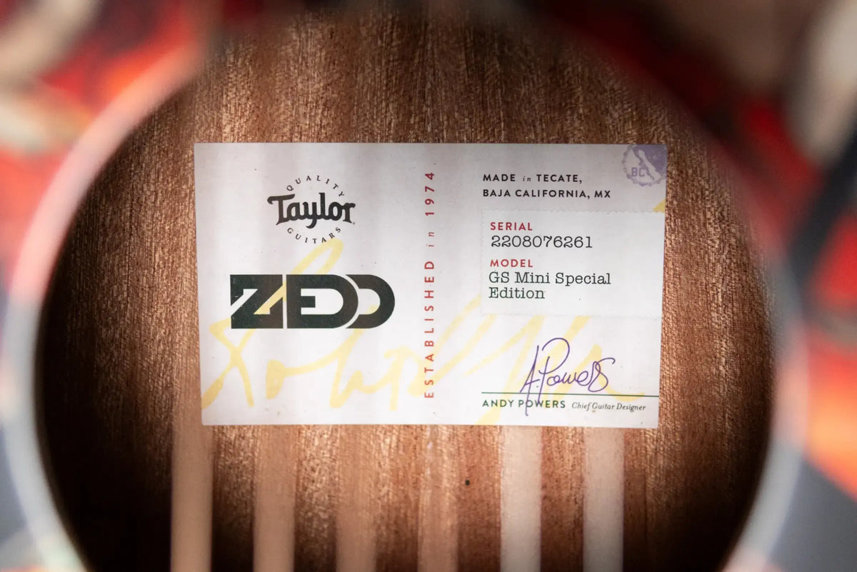 Taylor GS Mini Special Edition ZEDD Acoustic Guitar - Telos with GS Mini Bag