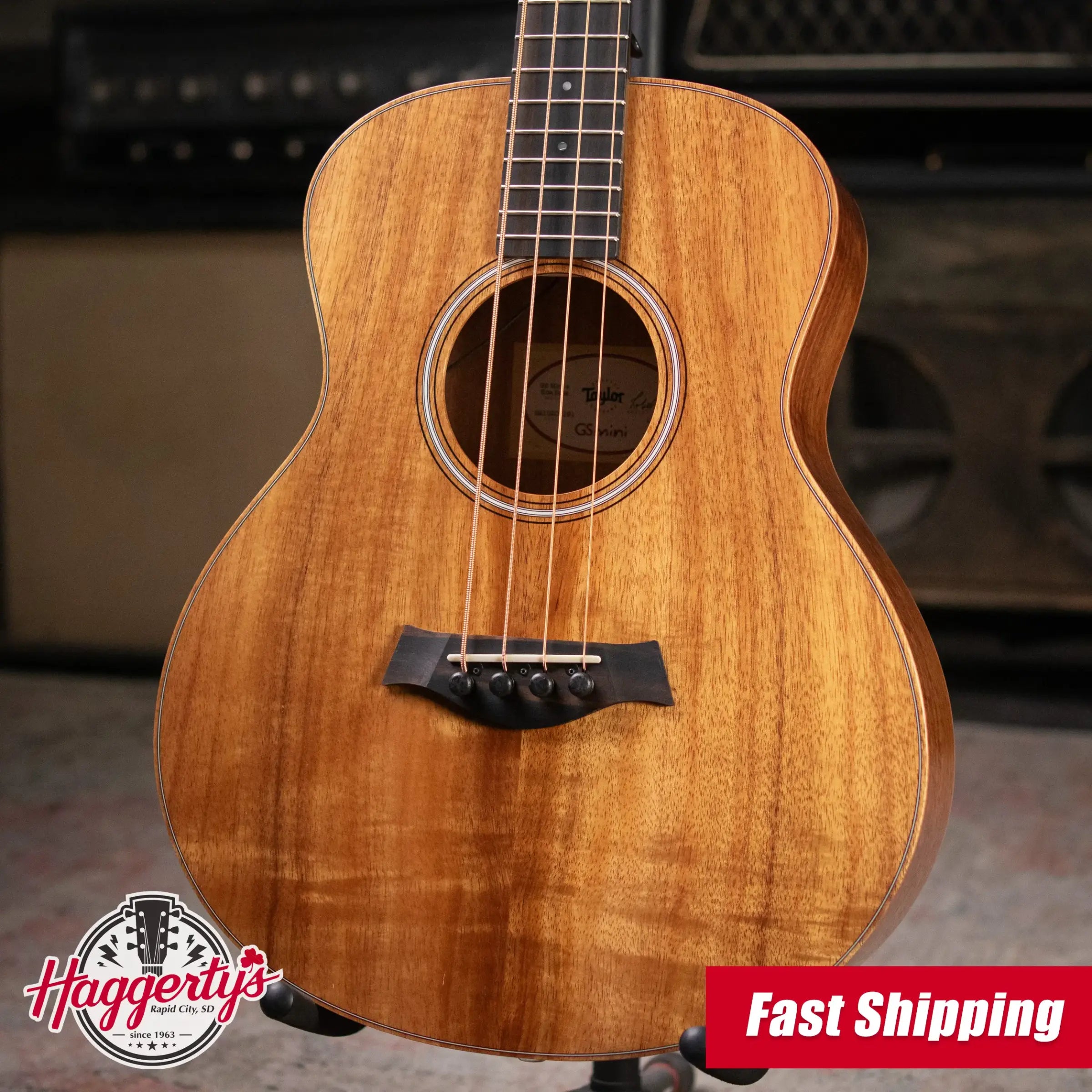 Taylor GS Mini-e Koa Acoustic/Electric Bass with GS Mini Hard Bag
