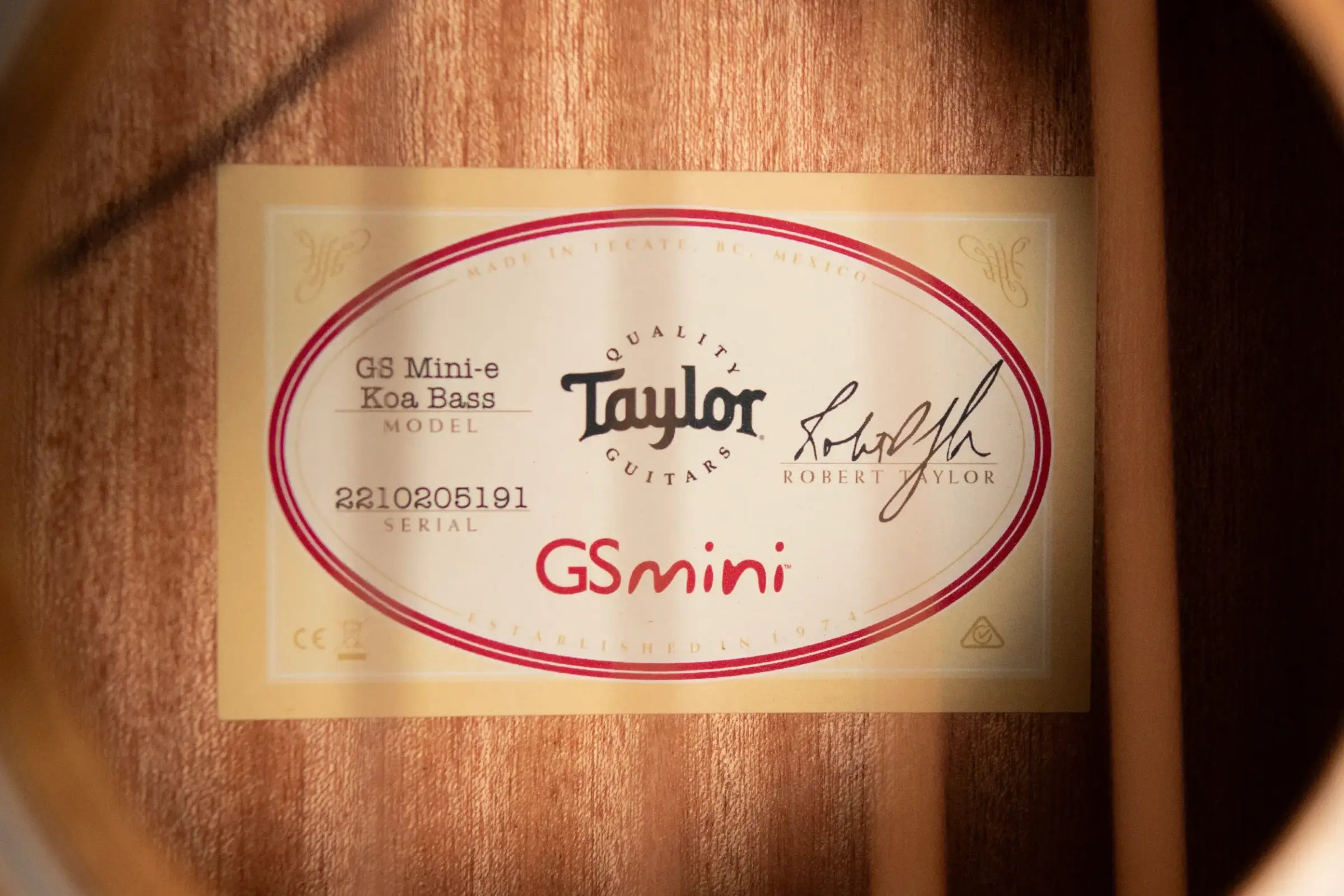 Taylor GS Mini-e Koa Acoustic/Electric Bass with GS Mini Hard Bag
