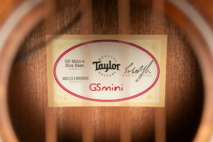 Taylor GS Mini-e Koa Bass with Gig Bag - Floor Model