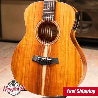 Taylor GS Mini-e Koa Left-Handed Acoustic/Electric Guitar with Gig Bag - Demo
