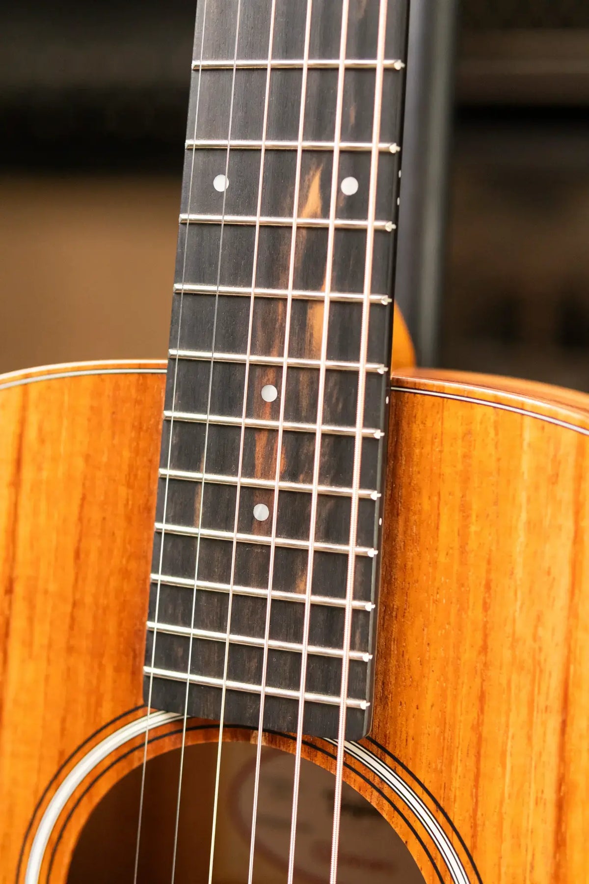Taylor GS Mini-e Koa Left-Handed Acoustic/Electric Guitar with Gig Bag - Demo