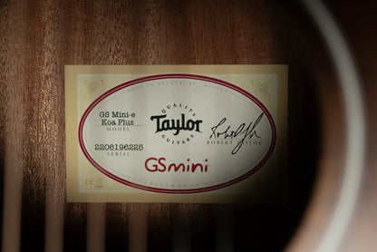 Taylor GS Mini-e Koa Plus Acoustic-Electric Guitar with Aerocase