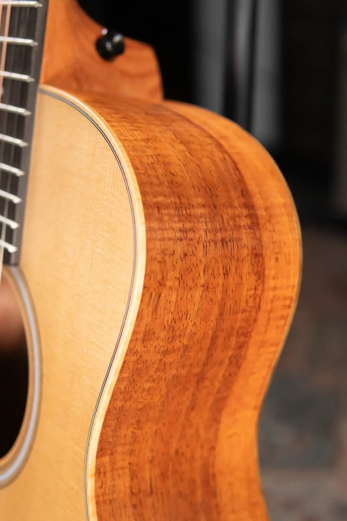 Taylor GS Mini-e LTD Acoustic/Electric Guitar - Figured Koa with Gig Bag - Demo