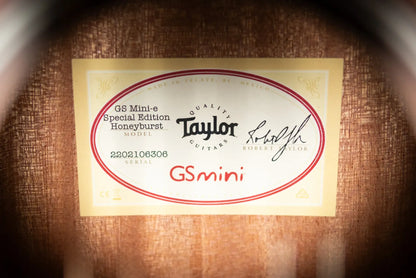 Taylor GS Mini-e Special Edition Acoustic/Electric Guitar - Honeyburst with GS Mini Bag