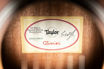 Taylor GS Mini-e Special Edition Acoustic/Electric Guitar - Honeyburst with GS Mini Bag