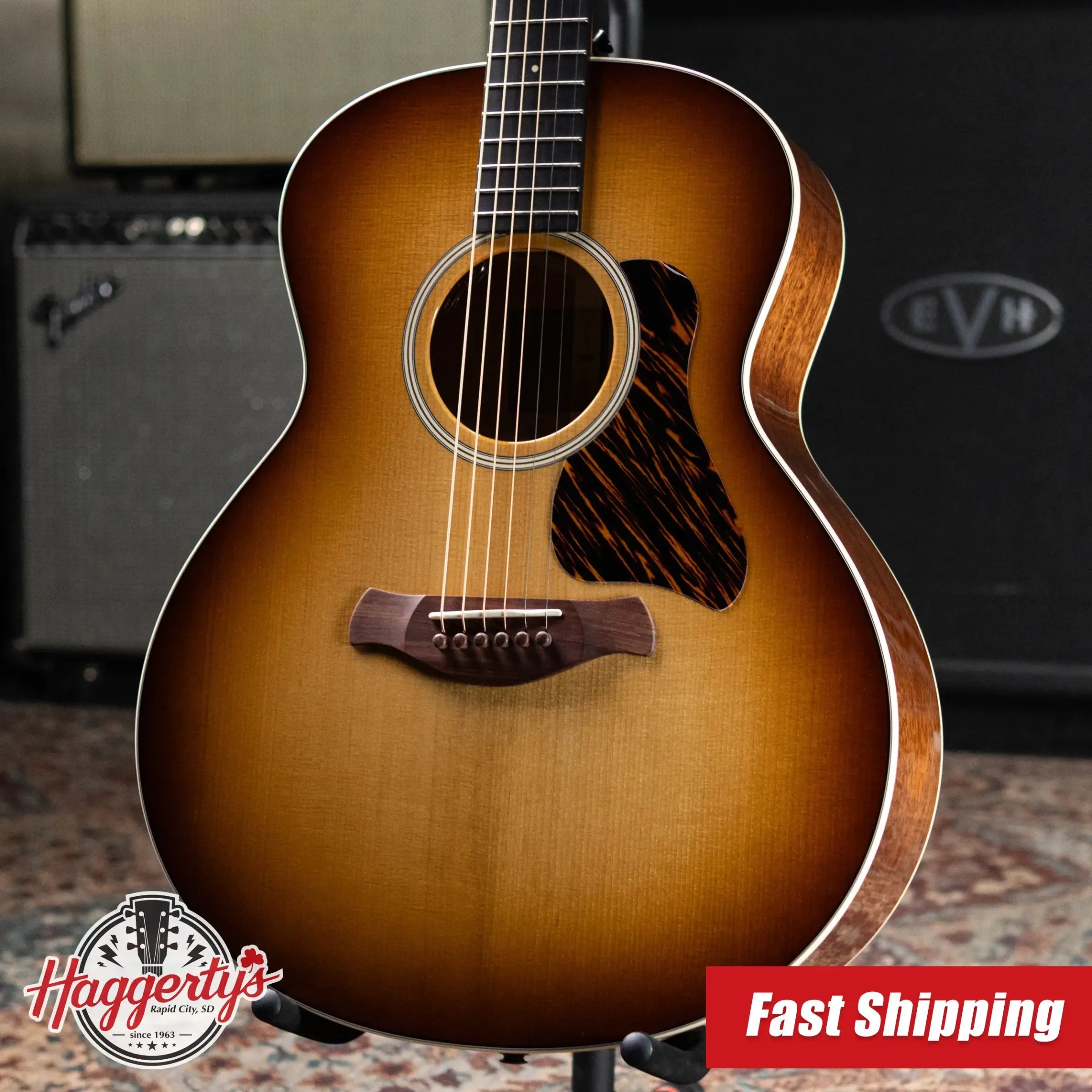 Taylor Gold Label 514e Super Auditorium Acoustic/Electric Guitar - Sunburst with Firestripe Pickguard and Hardshell Case