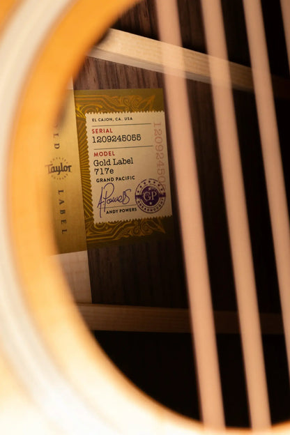 Taylor Gold Label 717e Dreadnought Acoustic/Electric Guitar - Indian Rosewood Torrefied Sitka with Hardshell Case - Demo