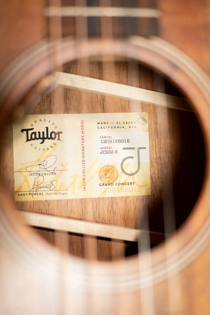 Taylor JCSM-5 Jacob Collier Signature 5-String Acoustic/Electric Guitar with Hardshell Case