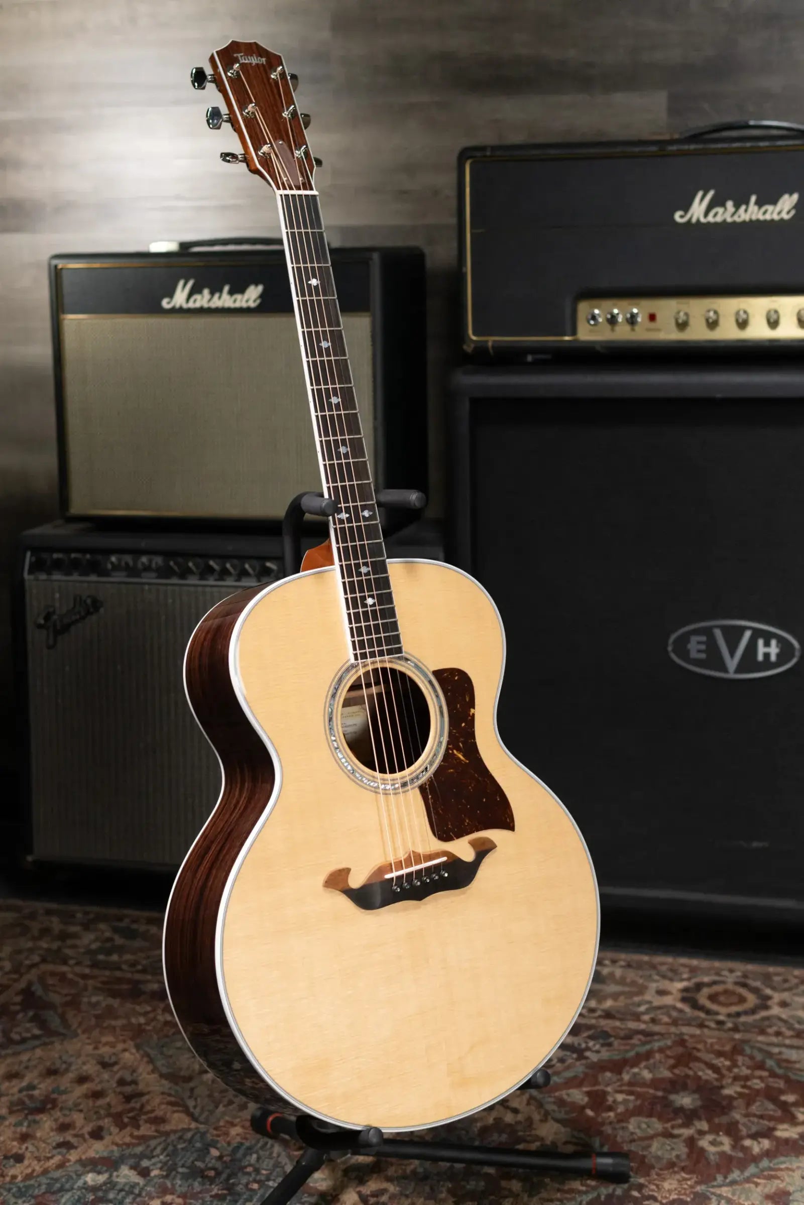 Taylor Legacy 815e Deep Body Jumbo Acoustic/Electric Guitar - Natural with Hardshell Case - Prototype