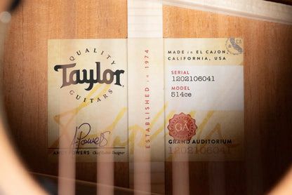 Taylor Next Generation 514ce Grand Auditorium Acoustic/Electric Guitar with Hardshell Case