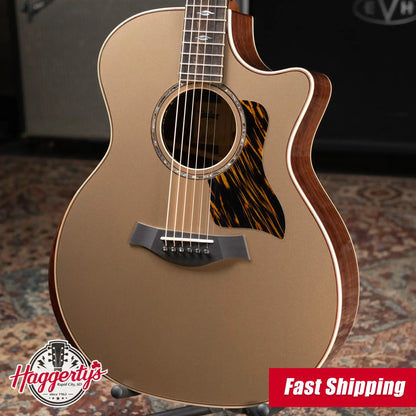 Taylor Next Generation 814ce LTD Grand Auditorium Acoustic/Electric Guitar - Casablanca Beige Top with Hardshell Case