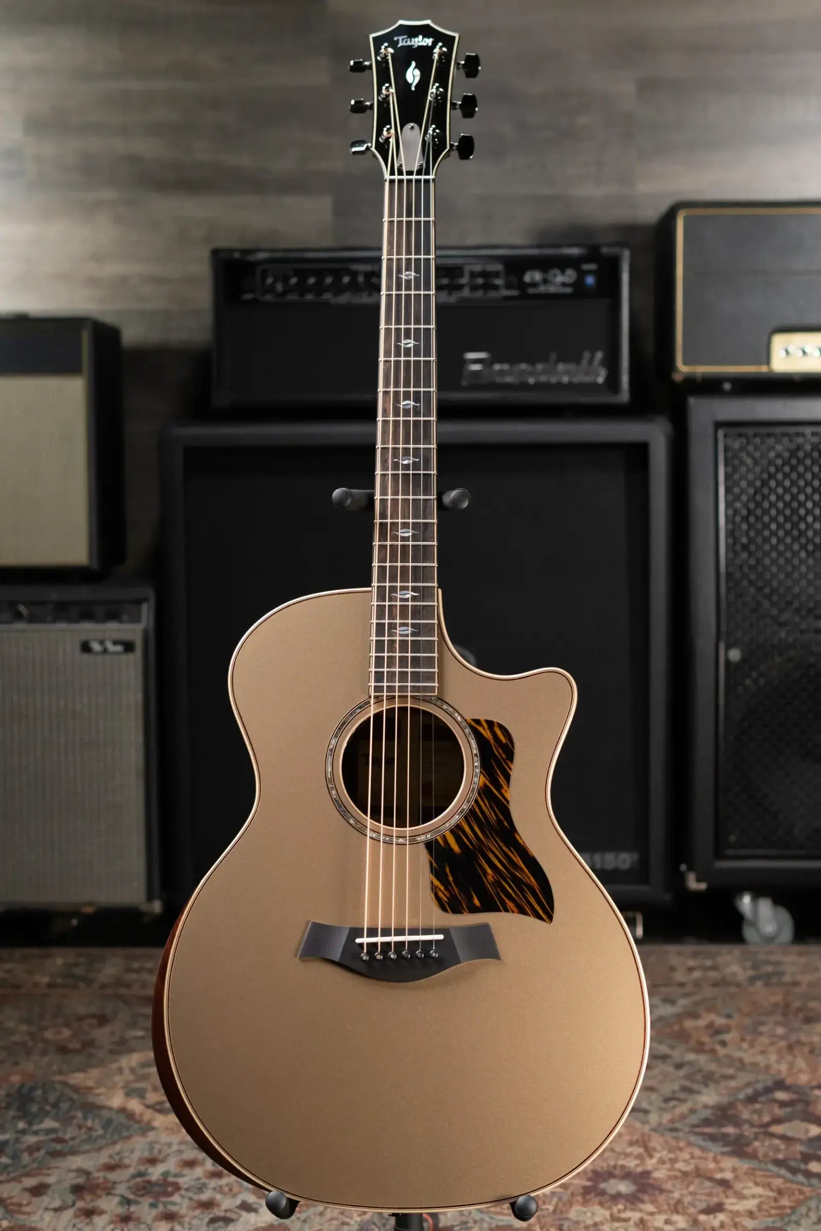 Taylor Next Generation 814ce LTD Grand Auditorium Acoustic/Electric Guitar - Casablanca Beige Top with Hardshell Case