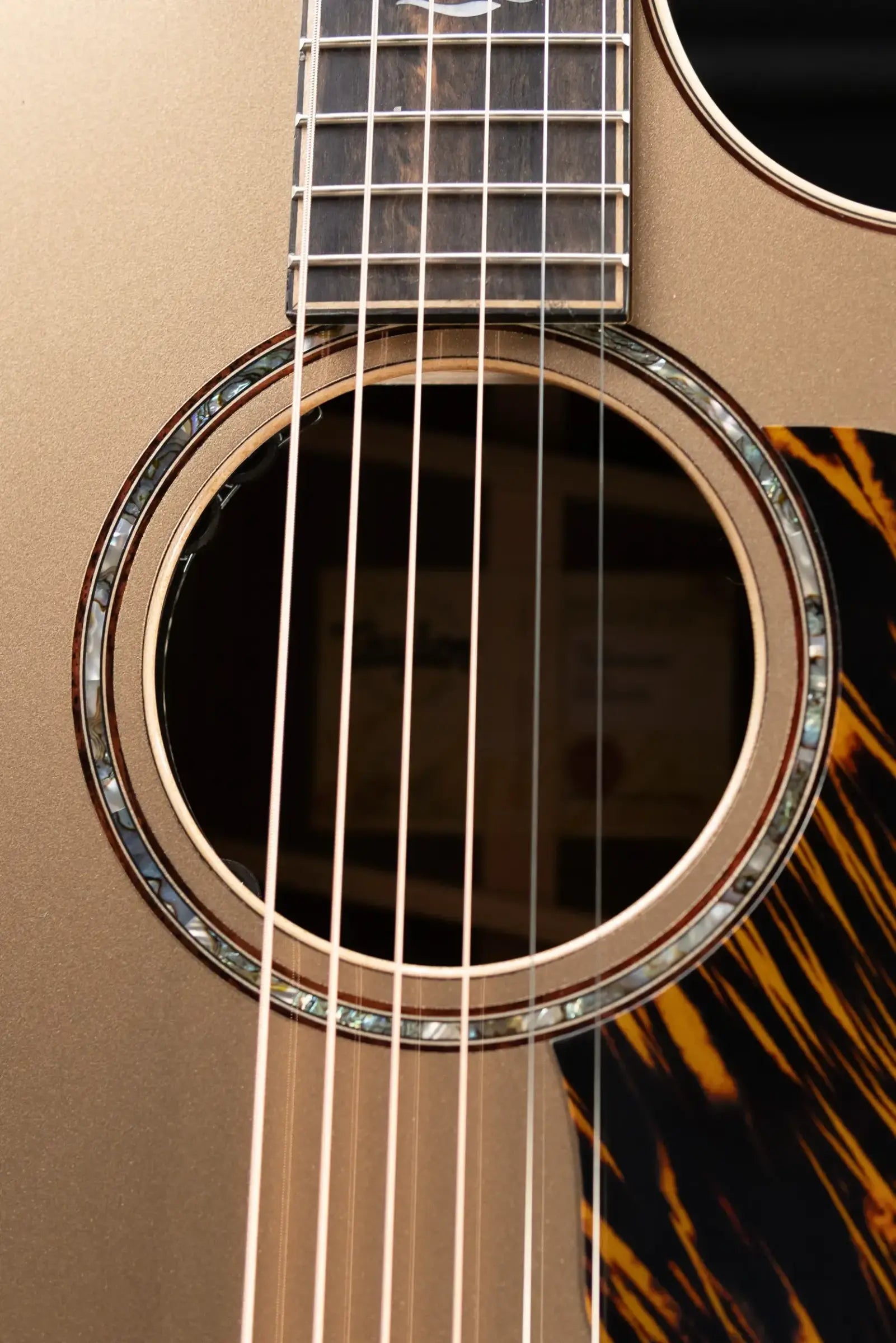 Taylor Next Generation 814ce LTD Grand Auditorium Acoustic/Electric Guitar - Casablanca Beige Top with Hardshell Case