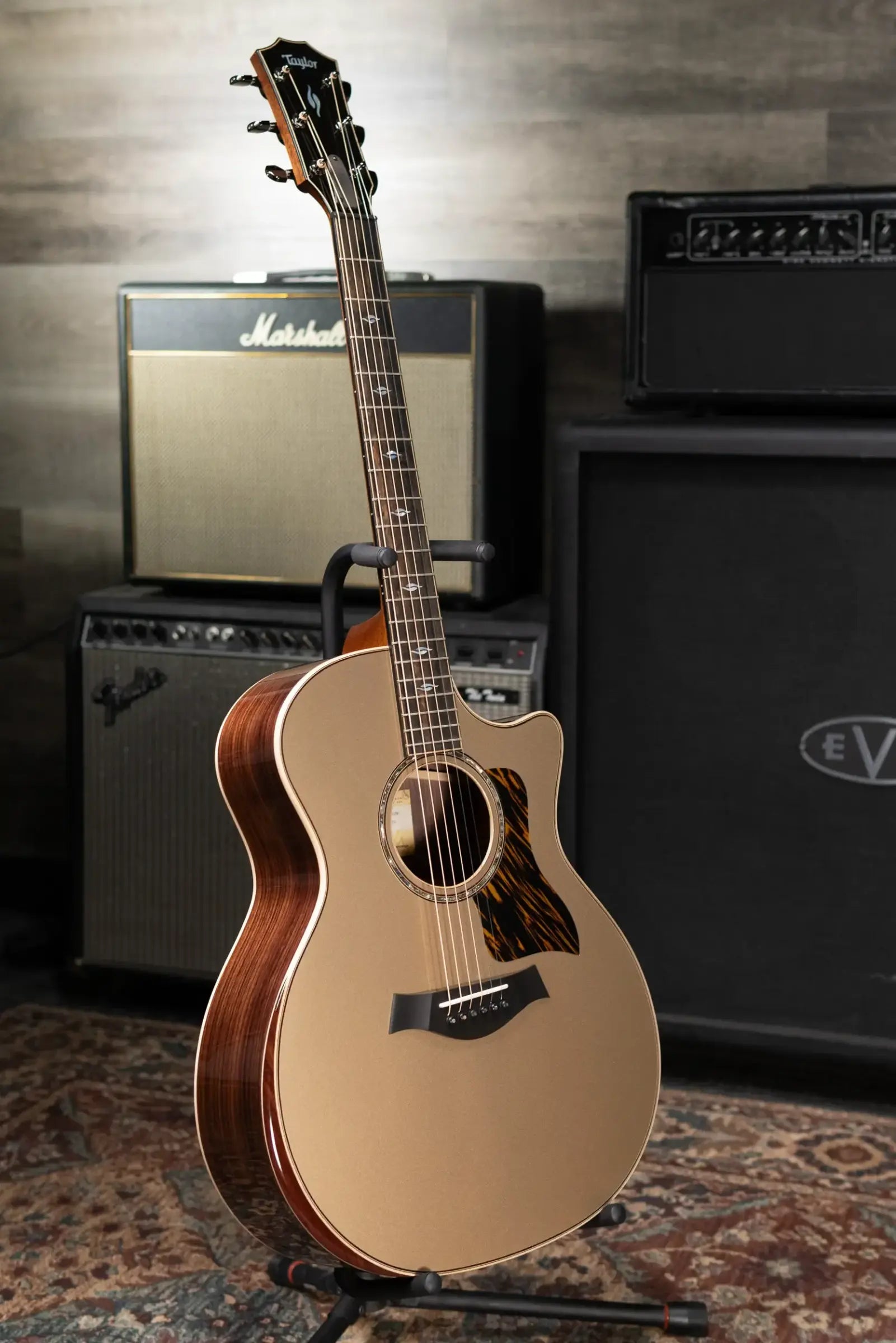 Taylor Next Generation 814ce LTD Grand Auditorium Acoustic/Electric Guitar - Casablanca Beige Top with Hardshell Case