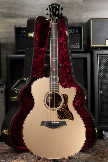 Taylor Next Generation 814ce LTD Grand Auditorium Acoustic/Electric Guitar - Casablanca Beige Top with Hardshell Case