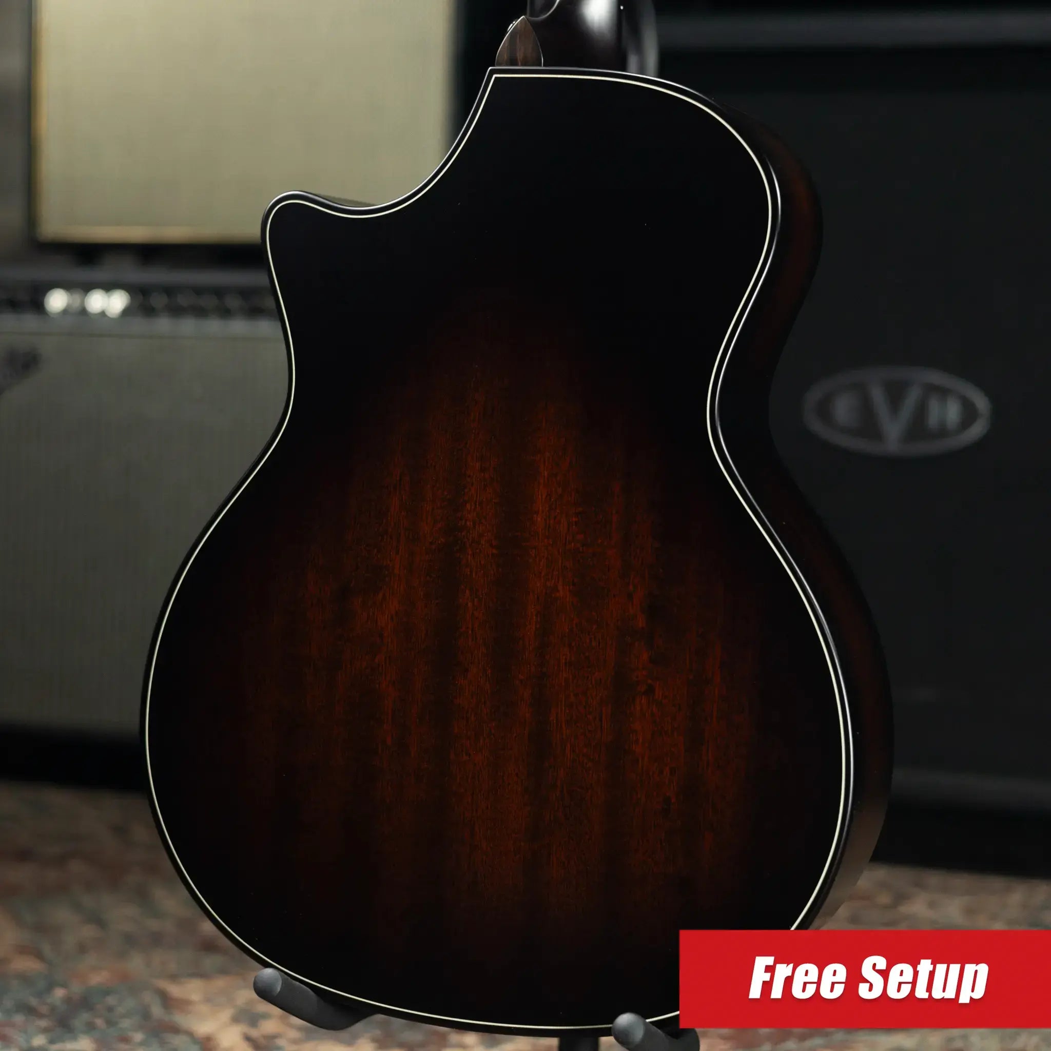 Taylor Next Generation Builder's Edition 324ce Grand Auditorium Acoustic/Electric Guitar - Tobacco Kona Burst with Hardshell Case