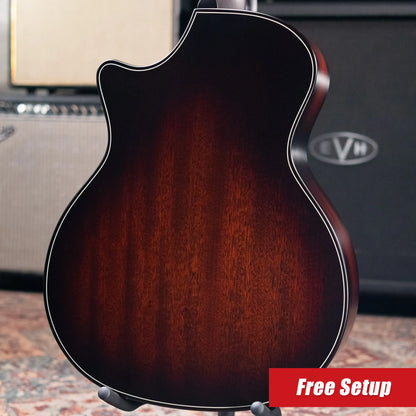 Taylor Next Generation Builder's Edition 324ce Grand Auditorium Acoustic/Electric Guitar - Tobacco Kona Burst with Hardshell Case