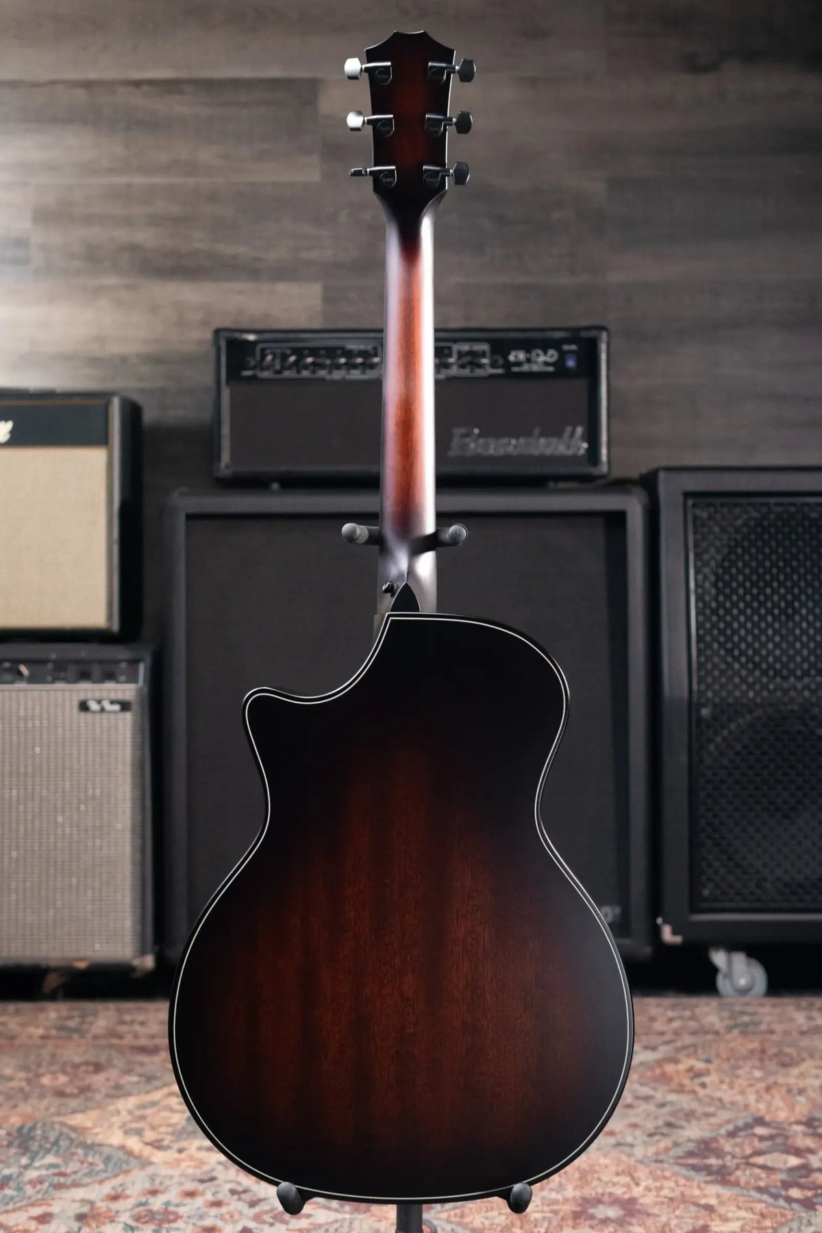 Taylor Next Generation Builder's Edition 324ce Grand Auditorium Acoustic/Electric Guitar - Tobacco Kona Burst with Hardshell Case
