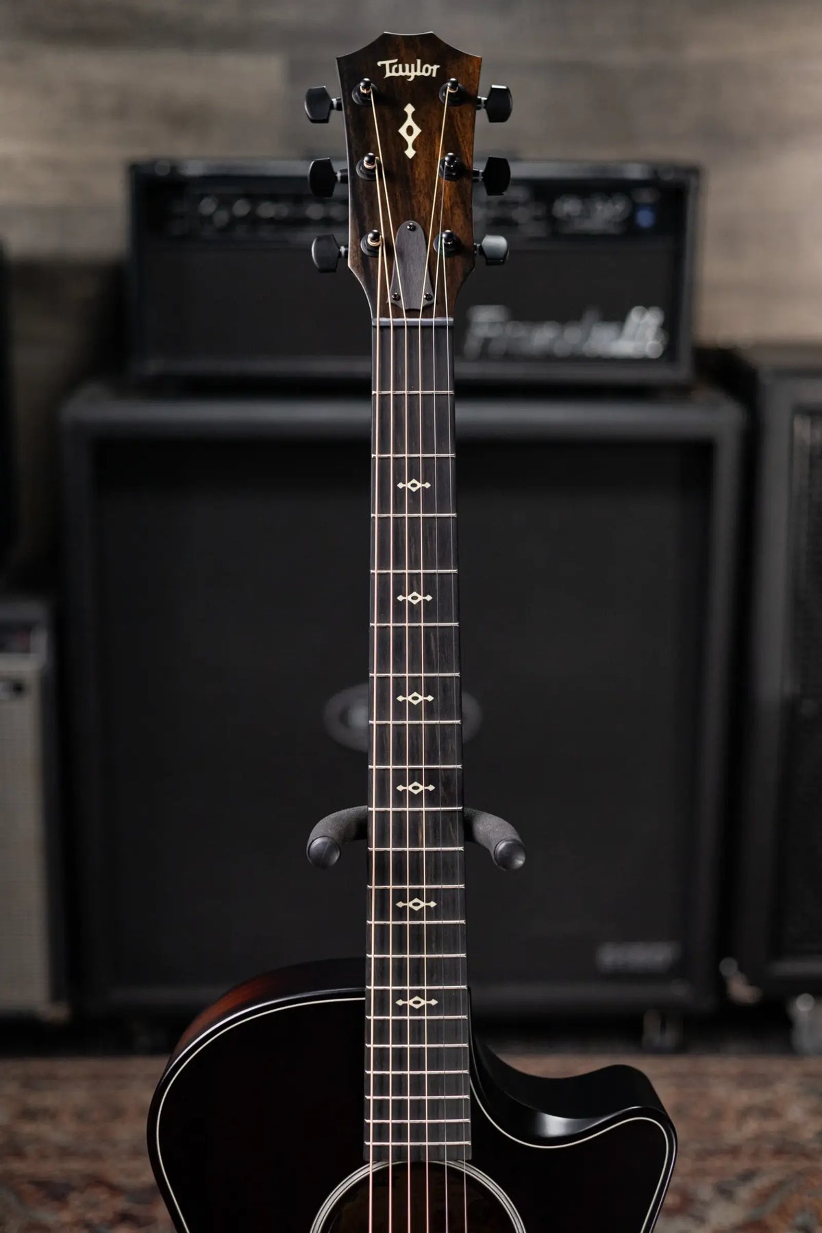 Taylor Next Generation Builder's Edition 324ce Grand Auditorium Acoustic/Electric Guitar - Tobacco Kona Burst with Hardshell Case