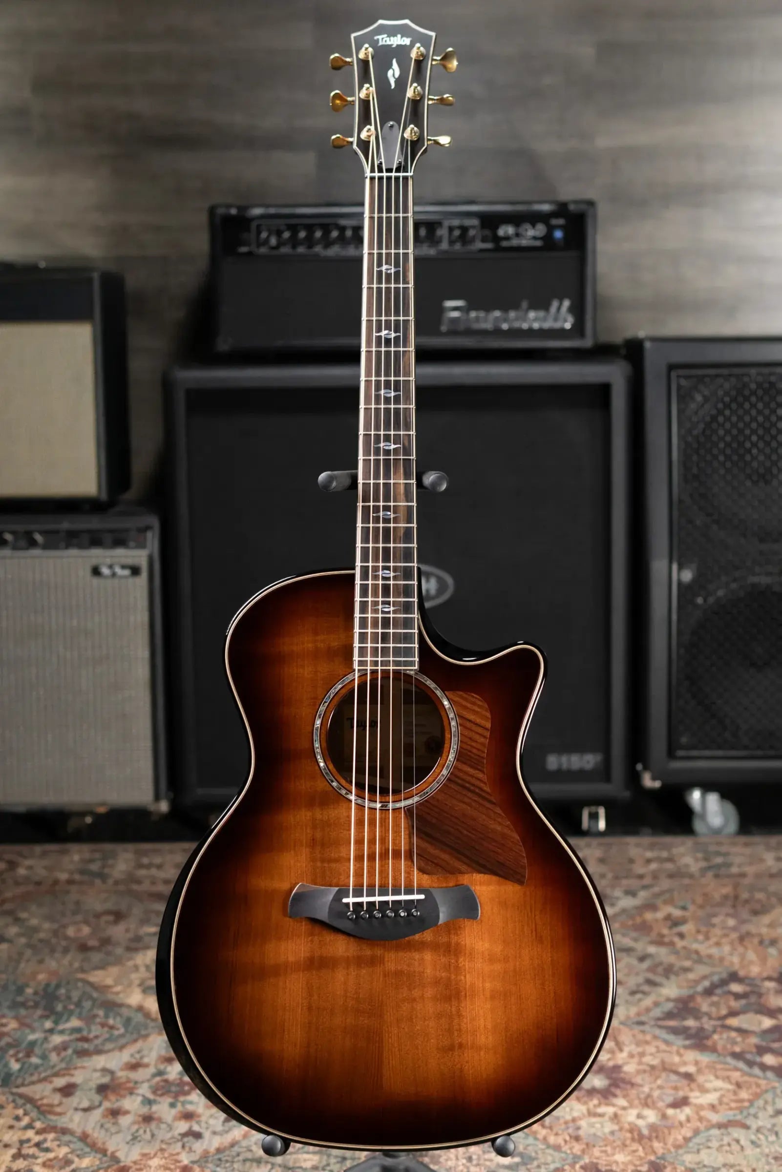 Taylor Next Generation Builder's Edition 814ce Grand Auditorium Acoustic/Electric Guitar - Redwood/Honduran Rosewood with Hardshell Case