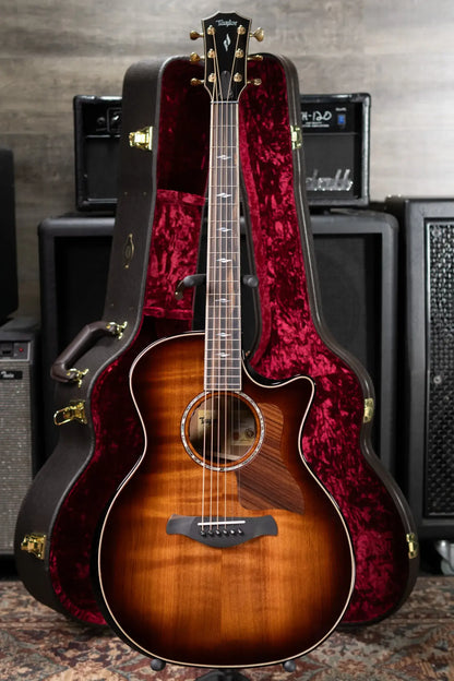 Taylor Next Generation Builder's Edition 814ce Grand Auditorium Acoustic/Electric Guitar - Redwood/Honduran Rosewood with Hardshell Case