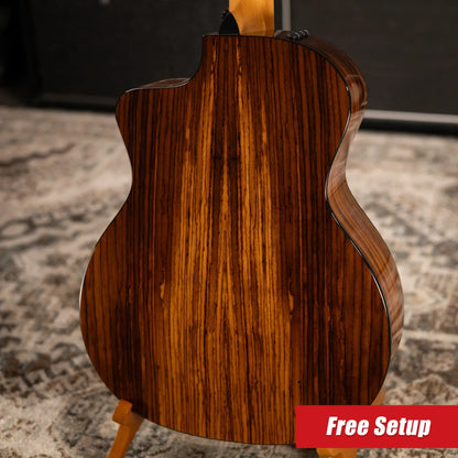 Taylor Sunset Blvd 214ce-N Plus Nylon Grand Auditorium Acoustic/Electric Guitar - Shaded Edge Burst with Aerocase - Factory Used